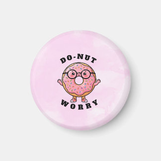 Geen Paniek – Mop Donut Cartoon Personage Magneet