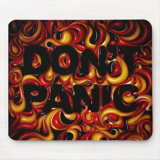 geen paniek muismat (Voorkant)