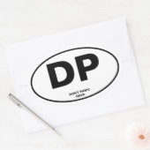 Geen paniek ovale sticker (Envelop)