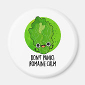 Geen paniek Romaine Calm Grappige Veggie Pun Magneet (Voorkant)
