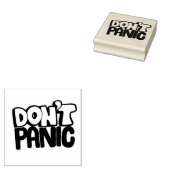 Geen paniek 	rubberstempel (Gestempeld)