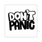 Geen paniek 	rubberstempel (Afrduk)