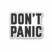 Geen paniek sticker (Voorkant)