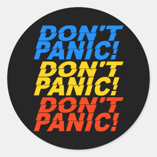Geen paniek, stickers (Voorkant)