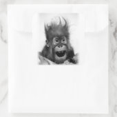 GEEN PANIEK! Vierkante Sticker (Tas)