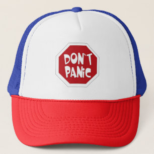 Geen paniekkraker. trucker pet