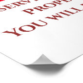 GEEN PARKEERD, TOAD Teken, voeg of geef tekstPoste Poster (Hoek)