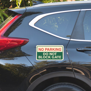 Geen parkeergelegenheid niet blokkeren poort teken sticker