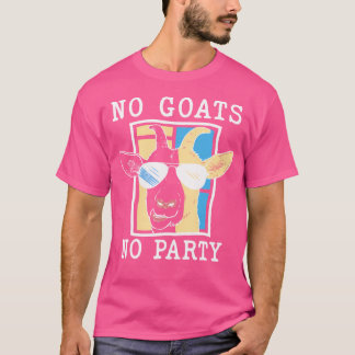 Geen partij grappige koel geit met zonnebril t-shirt