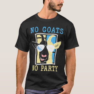 Geen partij grappige koel geit met zonnebril t-shirt