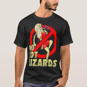 Geen partij lizards Mannen vrachtwagenchauffeur Pa T-shirt
