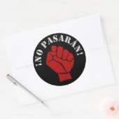 GEEN PASARAN RONDE STICKER (Envelop)