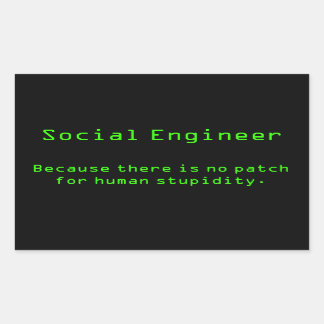 Geen patch rechthoekige sticker