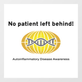 Geen patiënt achtergelaten achter het venster Stic Raamsticker