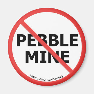 Geen Pebble Mine Magnet Magneet