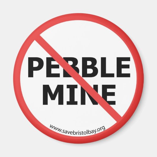 Geen Pebble Mine Magnet Magneet (Voorkant)