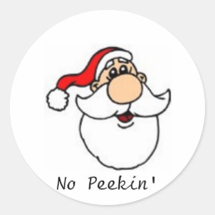 GEEN PEEKIN RONDE STICKER