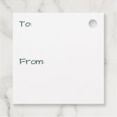 Geen Peeking Gnome Gift Labels (Achterkant)