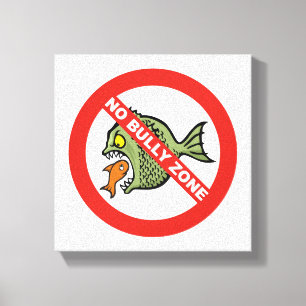 Geen Pesterzone Canvas Afdruk