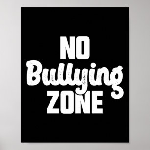 Geen pestzone Stop Pesten Vriendelijkheid Sinaasap Poster
