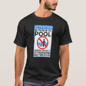 Geen peul in de poolse swim-zwemmer t-shirt (Voorkant)