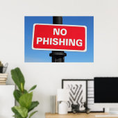 Geen phishingteken poster (Thuiskantoor)