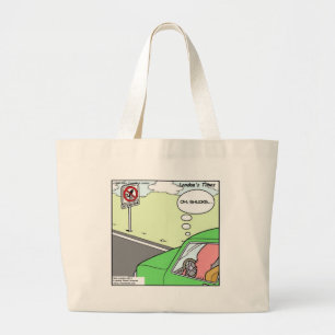 Geen Pijlinktvis Zone Grappige Cadeaus T-shirts Mo Grote Tote Bag