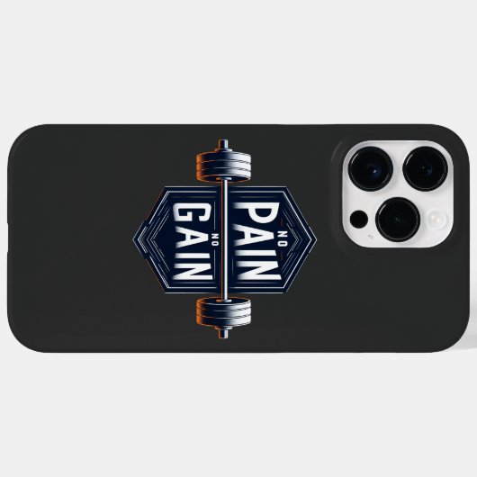 Geen pijn geen pijn Case-Mate iPhone case (Achterkant (horizontaal))