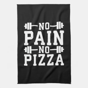 Geen pijn, geen pizza - Carbs - Grappige Workout n Theedoek