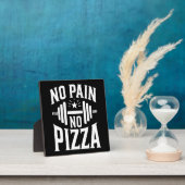 Geen pijn, geen pizza - Grappige Gym Workout Fotoplaat (Insitu)