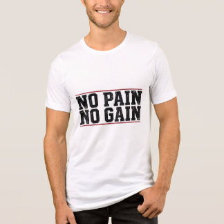 Geen Pijn Geen Vooruitgang Hardcore Vervormde Indu Tri-Blend Shirt