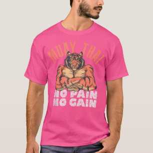 Geen pijn Geen winst Grappig Muay Thai T-shirt