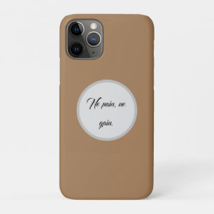 Geen pijn, geen winst GYM Motivatie citaten E iPhone 11 Pro Hoesje