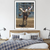 " GEEN PIJN - GEEN WINST "! Stretched Canvas Print (Insitu (Slaapkamer))