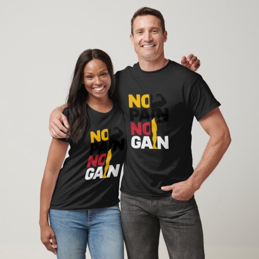 Geen pijn Geen winst T-shirt ontwerp (Unisex)
