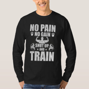 Geen pijn geen winstbejag in gebouwen t-shirt