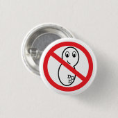 Geen pinda-Button Ronde Button 3,2 Cm (Voorkant /achterkant)