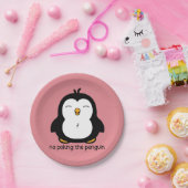 Geen pinguïn papieren bordje (Feest)