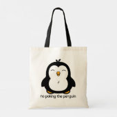 Geen pinguïn tekenen tote bag (Achterkant)