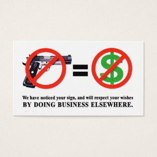 Geen Pistolen. Geen geld Kaart