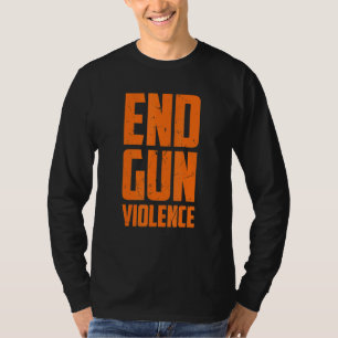 Geen Pistool Bewustmakingsdag Oranje genoeg einde T-shirt
