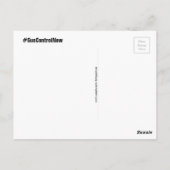 Geen Pistool Controle is Misdaad tegen de Mensheid Briefkaart (Achterkant)