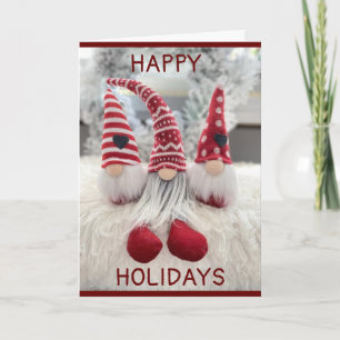 GEEN PLAATS ALS "GNOME" VOOR DE FEESTDAGEN-HOLIDAI FEESTDAGEN KAART