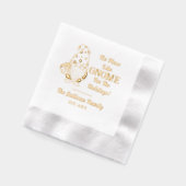 Geen plaats zoals Gnome Kerstmis Familienaam Datum Folie Servetten (Links)