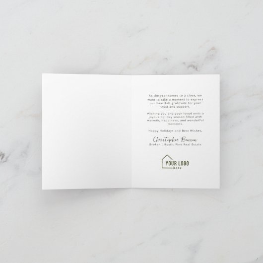 Geen plaats zoals Home Feestdagen Realtor Christma (Binnen)