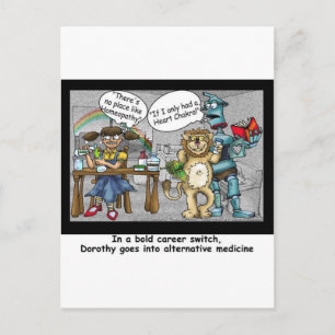 Geen plaats zoals Homeopathie Funny Cartoon Gifts Briefkaart