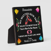 Geen plaats zoals thuis fotoplaat (Voorkant)