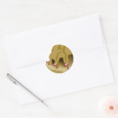 Geen plaats zoals thuis ronde sticker (Envelop)