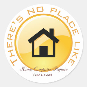Geen plaats zoals thuisbasis Button Ronde Sticker