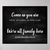 Geen plan voor de zitplaats Weddenschap Poster (Voorkant)